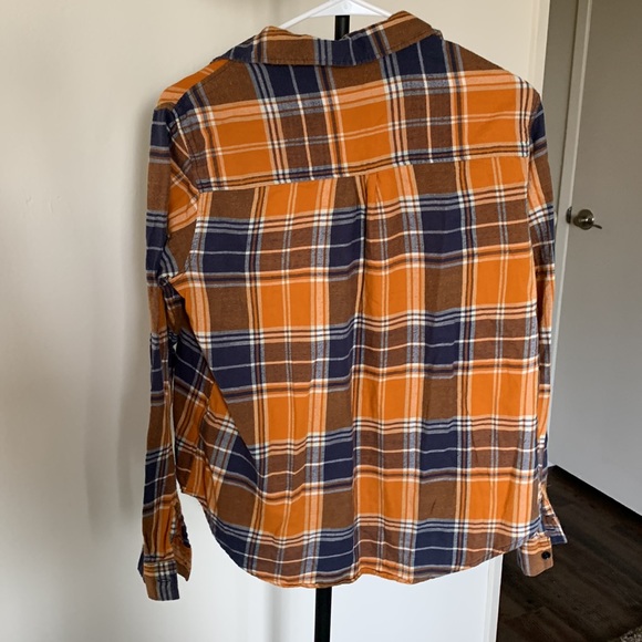 Orange And Blue Flannel - Picture 2 of 3
